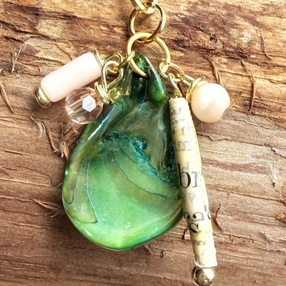 Alquimia Green and Gold Necklace